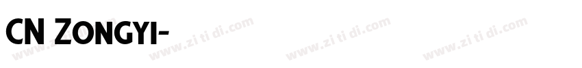 CN Zongyi字体转换